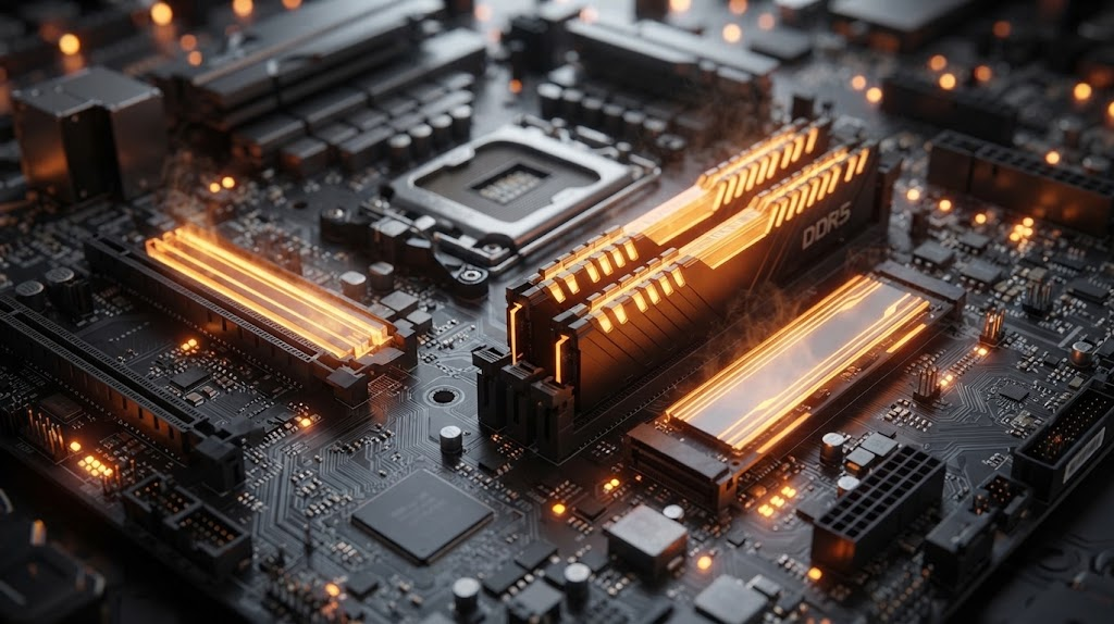 CPU, RAM ve giriş çıkış bileşenleriyle işlemci komut mimarisi